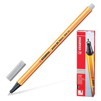 Ручка капиллярная светло-серая Stabilo 