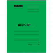 Папка-скоросшиватель А4 OfficeSpace "Дело" 300г/м2, картон мелованный, зеленая, до 200  A-SD30G_3172