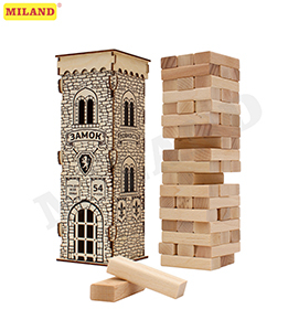 Игрушка Miland "Башня. Замок" 54эл, 28.5см, деревянная  ДК-2264