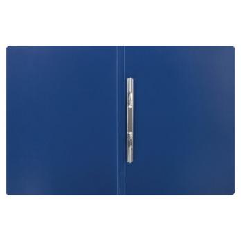 Папка с пружинным скоросшивателем А4 Staff синяя, пластик-0,5мм, до 100л  229224