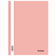 Папка-скоросшиватель А4 Berlingo фламинго, пластик-0,18мм, с прозр. верхом  ASp_04613 300427