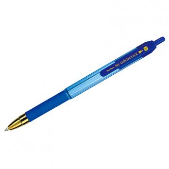 Ручка шариковая автоматическая синяя MunHwa "MC Gold Click" 0,7мм, с упором  GC07-02  279350