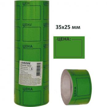 Этикет-лента 35х25мм deVente зеленая, 200шт  2061507