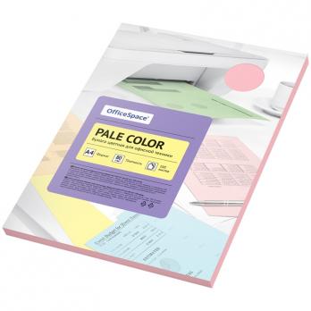 Бумага для оргтехники цветная А4 100л OfficeSpace "Розовая"  плотность-80г/м2 PC_38235
