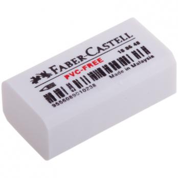Ластик Faber-Castell "Pvc Free 7086" 31х15х12мм, прямоугольный, белый  588648/1886