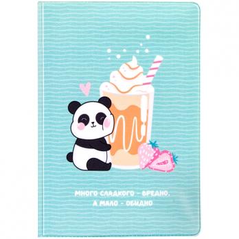 Обложка для паспорта MESHU "Sweet panda" ПВХ, 2 кармана  MS_34162