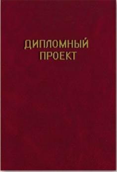 Папка "Дипломный проект" А4 100л Феникс+ ассорти, тв.обложка, бумвинил  2400                     