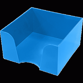 Подставка для бумажного блока Attomex 9х9х5см голубая  4105902